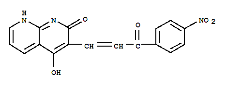 1,8-Naphthyridin-2(1h)-one,4-hydroxy-3-[3-(4-nitrophenyl)-3-oxo-1-propenyl]-(9ci) Structure,401938-52-1Structure