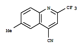 4-Quinolinecarbonitrile, 6-methyl-2-(trifluoromethyl)- Structure,403665-34-9Structure