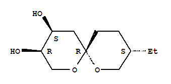 1,7-Dioxaspiro[5.5]undecane-3,4-diol, 9-ethyl-, (3r,4s,6r,9s)-(9ci) Structure,415921-40-3Structure