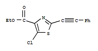 4-Thiazolecarboxylicacid,5-chloro-2-(phenylethynyl)-,ethylester(9ci) Structure,425392-51-4Structure