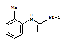 1H-indole,7-methyl-2-(1-methylethyl)-(9ci) Structure,42958-26-9Structure