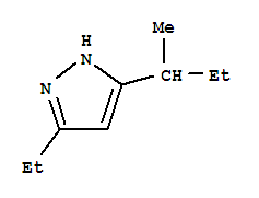 1H-pyrazole, 3-ethyl-5-(1-methylpropyl)- Structure,442886-89-7Structure