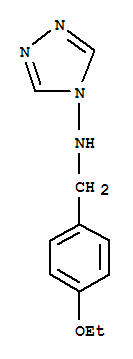 4H-1,2,4-triazol-4-amine,n-[(4-ethoxyphenyl)methyl]-(9ci) Structure,445410-54-8Structure