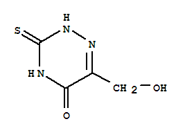 1,2,4-Triazin-5(2h)-one, 3,4-dihydro-6-(hydroxymethyl)-3-thioxo-(9ci) Structure,4555-77-5Structure