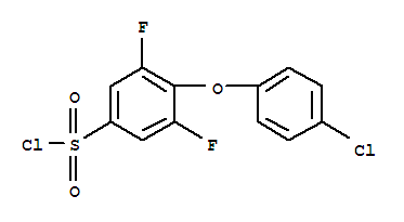 Benzenesulfonyl chloride, 4-(4-chlorophenoxy)-3,5-difluoro- Structure,549547-34-4Structure