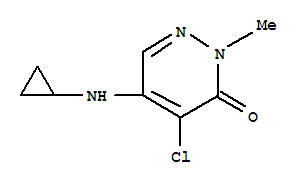 3(2H)-pyridazinone, 4-chloro-5-(cyclopropylamino)-2-methyl- Structure,65269-70-7Structure