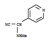 4-Pyridineacetonitrile,alpha-(methylamino)-(9ci) Structure,703394-51-8Structure