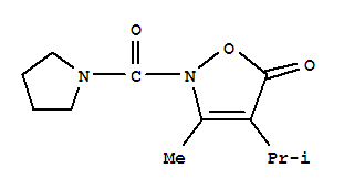 5(2H)-isoxazolone, 3-methyl-4-(1-methylethyl)-2-(1-pyrrolidinylcarbonyl)- Structure,706803-99-8Structure