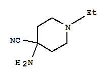 4-Piperidinecarbonitrile,4-amino-1-ethyl-(9ci) Structure,710350-60-0Structure