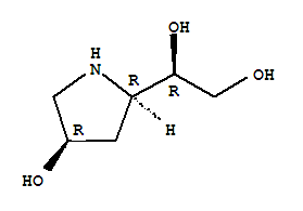 1,2-Ethanediol,1-[(2r,4r)-4-hydroxy-2-pyrrolidinyl]-,(1r)-(9ci) Structure,714908-75-5Structure