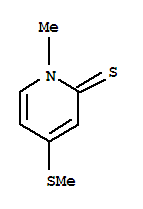 2(1H)-pyridinethione, 1-methyl-4-(methylthio)- Structure,71506-86-0Structure