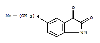 1H-indole-2,3-dione, 5-pentyl-(9ci) Structure,717832-63-8Structure