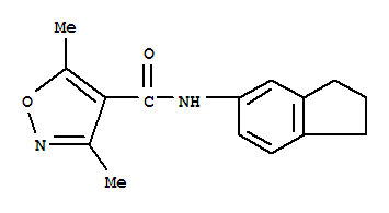 4-Isoxazolecarboxamide,n-(2,3-dihydro-1h-inden-5-yl)-3,5-dimethyl-(9ci) Structure,717872-09-8Structure