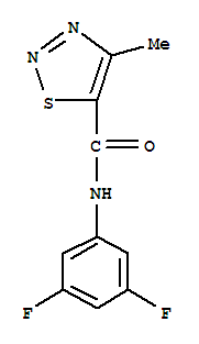 1,2,3-Thiadiazole-5-carboxamide,n-(3,5-difluorophenyl)-4-methyl-(9ci) Structure,724435-68-1Structure