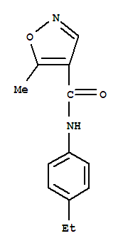 4-Isoxazolecarboxamide,n-(4-ethylphenyl)-5-methyl-(9ci) Structure,724436-18-4Structure