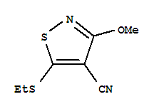 4-Isothiazolecarbonitrile,5-(ethylthio)-3-methoxy-(9ci) Structure,727685-39-4Structure