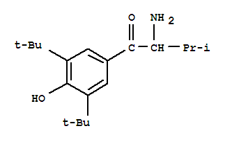 1-Butanone, 2-amino-1-[3,5-bis(1,1-dimethylethyl)-4-hydroxyphenyl]-3-methyl- Structure,733696-50-9Structure