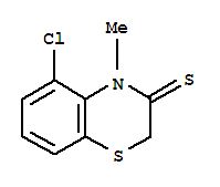 2H-1,4-benzothiazine-3(4h)-thione, 5-chloro-4-methyl- Structure,73500-69-3Structure