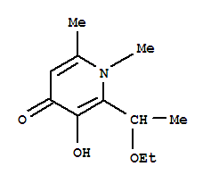 4(1H)-pyridinone, 2-(1-ethoxyethyl)-3-hydroxy-1,6-dimethyl-(9ci) Structure,735251-32-8Structure