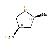 3-Pyrrolidinamine,5-methyl-,(3r-cis)-(9ci) Structure,739340-25-1Structure