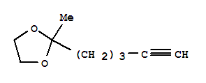 1,3-Dioxolane, 2-methyl-2-(4-pentynyl)-(9ci) Structure,74066-96-9Structure