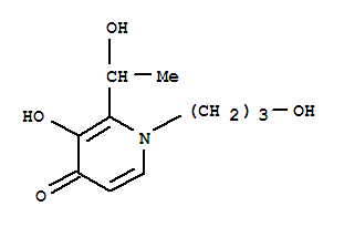 4(1H)-pyridinone, 3-hydroxy-2-(1-hydroxyethyl)-1-(3-hydroxypropyl)-(9ci) Structure,741236-72-6Structure