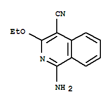 4-Isoquinolinecarbonitrile,1-amino-3-ethoxy-(9ci) Structure,74745-54-3Structure