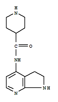 4-Piperidinecarboxamide,n-(2,3-dihydro-1h-pyrrolo[2,3-b]pyridin-4-yl)-(9ci) Structure,748752-33-2Structure