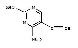 4-Pyrimidinamine, 5-ethynyl-2-methoxy-(9ci) Structure,74954-62-4Structure