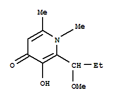 4(1H)-pyridinone, 3-hydroxy-2-(1-methoxypropyl)-1,6-dimethyl-(9ci) Structure,752186-89-3Structure