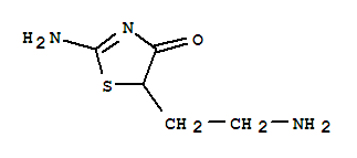 4(5H)-thiazolone, 2-amino-5-(2-aminoethyl)-(9ci) Structure,754143-27-6Structure