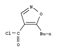 4-Isoxazolecarbonyl chloride, 5-butyl-(9ci) Structure,75706-00-2Structure