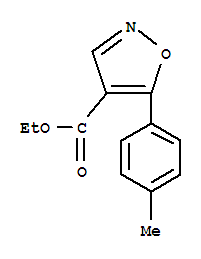 4-Isoxazolecarboxylicacid,5-(4-methylphenyl)-,ethylester(9ci) Structure,76344-84-8Structure