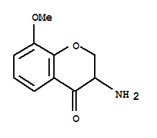 4H-1-benzopyran-4-one,3-amino-2,3-dihydro-8-methoxy-(9ci) Structure,763863-53-2Structure