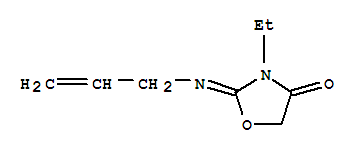 4-Oxazolidinone,3-ethyl-2-(2-propenylimino)-(9ci) Structure,766515-27-9Structure