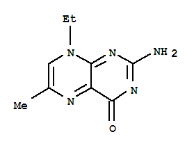 4(8H)-pteridinone,2-amino-8-ethyl-6-methyl-(9ci) Structure,771450-87-4Structure