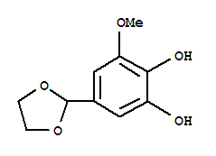 1,2-Benzenediol, 5-(1,3-dioxolan-2-yl)-3-methoxy-(9ci) Structure,773094-37-4Structure