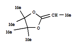 1,3-Dioxolane, 2-ethylidene-4,4,5,5-tetramethyl- Structure,77428-91-2Structure