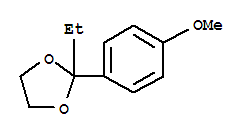 1,3-Dioxolane,2-ethyl-2-(4-methoxyphenyl)-(9ci) Structure,777063-45-3Structure