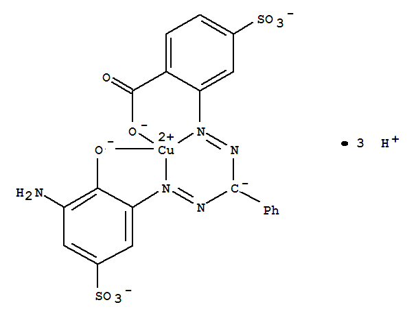 Copperformazoneblueof4-sulphoanthranilicacid Structure,77840-01-8Structure