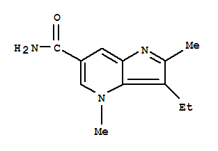 4H-pyrrolo[3,2-b]pyridine-6-carboxamide,3-ethyl-2,4-dimethyl-(9ci) Structure,780003-33-0Structure