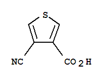 3-Thiophenecarboxylicacid,4-cyano-(9ci) Structure,78071-34-8Structure