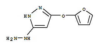 1H-pyrazole,3-(2-furanyloxy)-5-hydrazino-(9ci) Structure,780717-03-5Structure