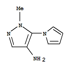 1H-pyrazol-4-amine,1-methyl-5-(1h-pyrrol-1-yl)-(9ci) Structure,780746-49-8Structure