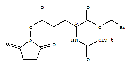 1-Benzyl 5-(2,5-dioxo-1-pyrrolidinyl) n-{[(2-methyl-2-propanyl)oxy]carbonyl}-l-glutamate Structure,78658-49-8Structure