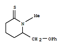 2-Piperidinethione, 1-methyl-6-(phenoxymethyl)- Structure,787636-59-3Structure