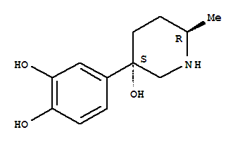 1,2-Benzenediol, 4-(3-hydroxy-6-methyl-3-piperidinyl)-, trans-(9ci) Structure,790639-49-5Structure