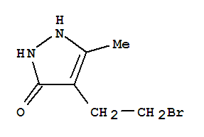 3H-pyrazol-3-one,4-(2-bromoethyl)-1,2-dihydro-5-methyl-(9ci) Structure,791049-61-1Structure