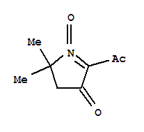 3H-pyrrol-3-one, 2-acetyl-4,5-dihydro-5,5-dimethyl-, 1-oxide (9ci) Structure,79310-99-9Structure