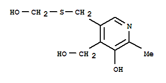 4-Pyridinemethanol,3-hydroxy-5-[[(hydroxymethyl)thio]methyl]-2-methyl-(8ci) Structure,802023-53-6Structure